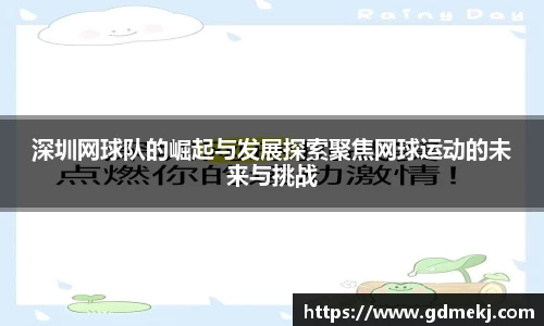 深圳网球队的崛起与发展探索聚焦网球运动的未来与挑战